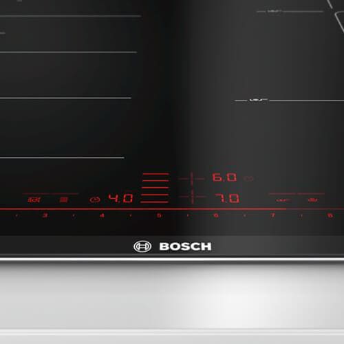 Màn hình điều khiển cảm ứng Bếp từ Bosch PXE675DC1E dễ sử dụng chỉ với 1 nút chạm