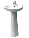 Chậu rửa mặt Inax L-284V(EC/FC)+ chân L-284VD