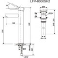 Vòi chậu nóng lạnh Inax LFV-8000SH2( dùng cho chậu lavabo)