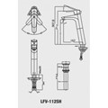 Vòi chậu nóng lạnh Inax LFV-112SH (dành cho chậu lavabo)