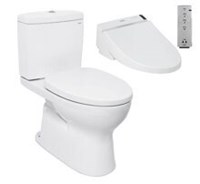 Bàn cầu 2 khối nắp điện tử Washlet TOTO CS320PDRW6
