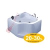 Bồn tắm góc massage Govern JS-0744