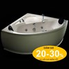 Bồn tắm góc massage Micio PM-140T