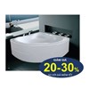 Bồn tắm góc massage Miller 1300
