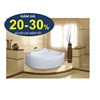 Bồn tắm góc massage Miller 1400