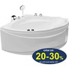 Bồn tắm góc massage Euroca EU1-1400