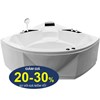Bồn tắm góc massage Euroca EU2-1400