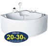 Bồn tắm góc massage Euroca EU3-1300