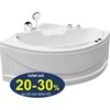 Bồn tắm góc massage Euroca EU4-1300