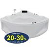 Bồn tắm góc massage Euroca EU4-1400
