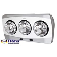 Đèn sưởi nhà tắm Hans 3 bóng H3B