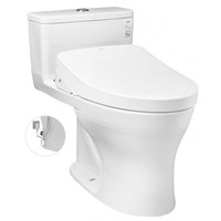 Bàn cầu 1 khối nắp điện tử TOTO MS855DW11