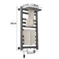 Vắt khăn giàn sấy điện Duravak RV-6188 màu xám súng