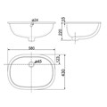 Chậu rửa mặt âm bàn American Standard 0458-WT