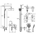 Bộ cây sen American Standard WF-9089 Simplica