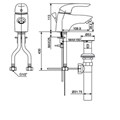 Vòi chậu nóng lạnh American Standard Saga WF-1501