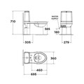 Bồn cầu nắp rửa cơ American Standard VF-1858SW