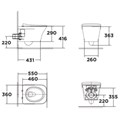 Bồn cầu treo tường American Standard WP-2131