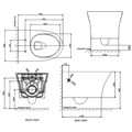 Bồn cầu treo tường American Standard WP-2140