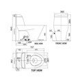 Bồn cầu nắp rửa cơ American Standard VF-2010SW