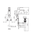 Vòi chậu nóng lạnh American Standard Concept Square WF-0401