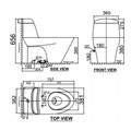 Bồn cầu nắp điện tử VF-2011PR American Standard