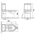 Bồn cầu nắp điện tử VF-1858PR American Standard
