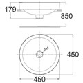 Chậu rửa mặt đặt bàn WP-0639 American Standard