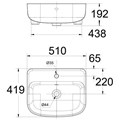 Chậu rửa bán âm 0533-WT American Standard