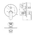Bộ trộn nhiệt độ âm tường WF-1M21 American Standard Loven