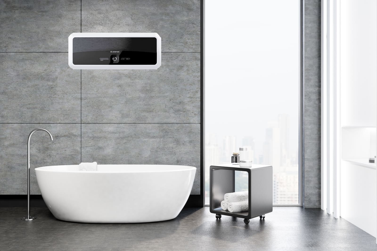 May nong lanh Ariston Slim2 Lux WIFI 30 gia re, Ariston chinh hang tai Ha Noi