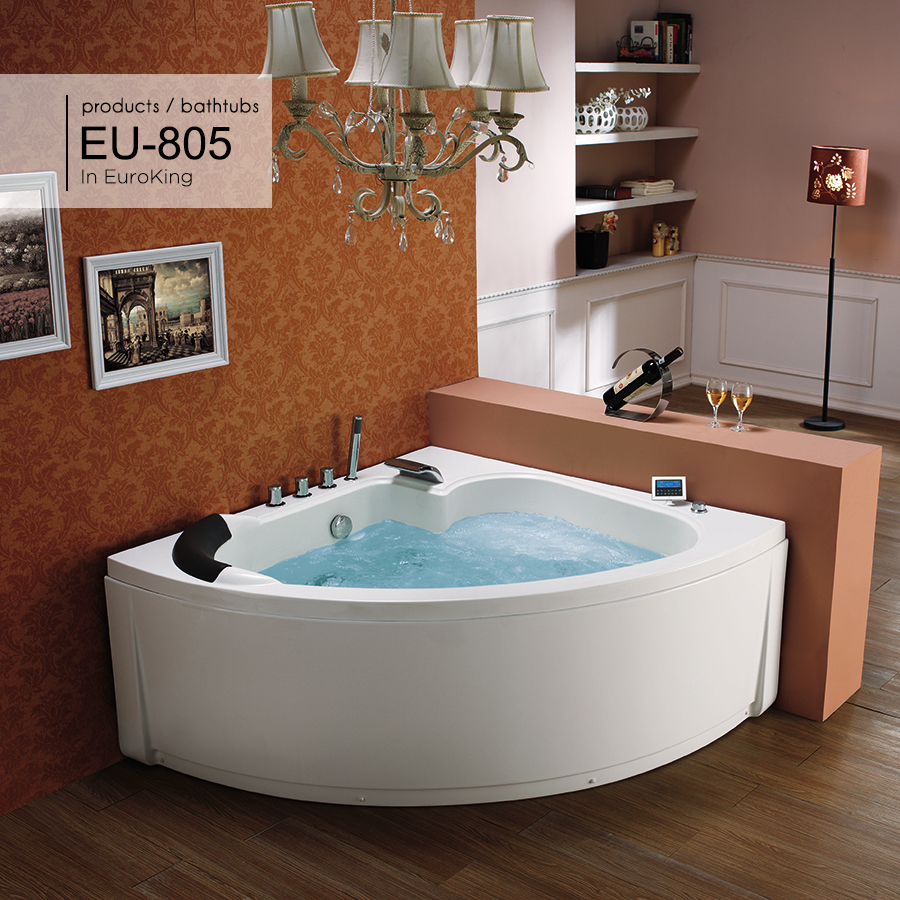 Bồn tắm góc massage Euroking EU-805 an toàn cho người sử dụng