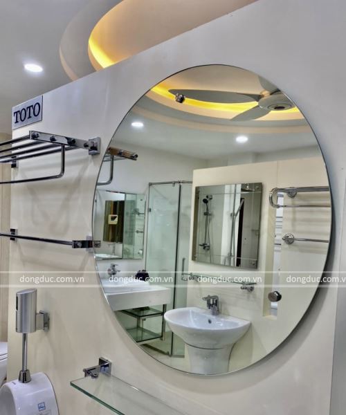 Gương nhà tắm tròn kích thước 70cm