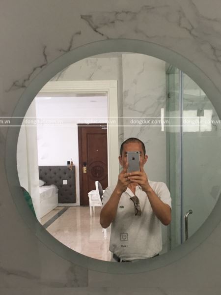 Gương nhà tắm phòng tắm hình tròn